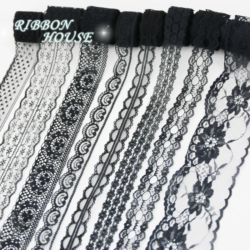 White Lace Ribbon Mix – 10 Styles 10 Yards | Craft & Gift