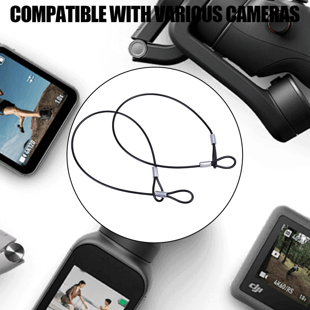 Stainless Steel Safety Wrist Lanyard for GoPro DJI Insta360
