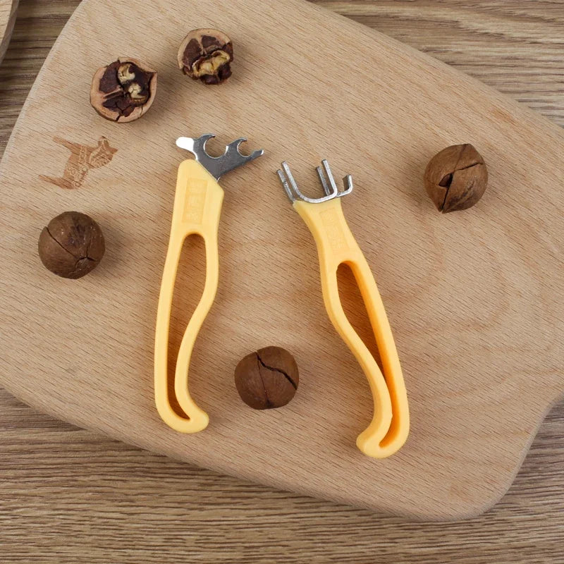 2-Piece Walnut & Pecan Nut Cracker Set – Stainless Steel