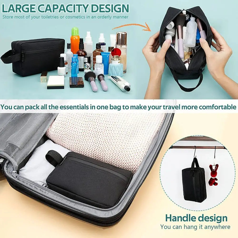 Waterproof Travel Cosmetic Bag – Toiletry & Makeup Organizer