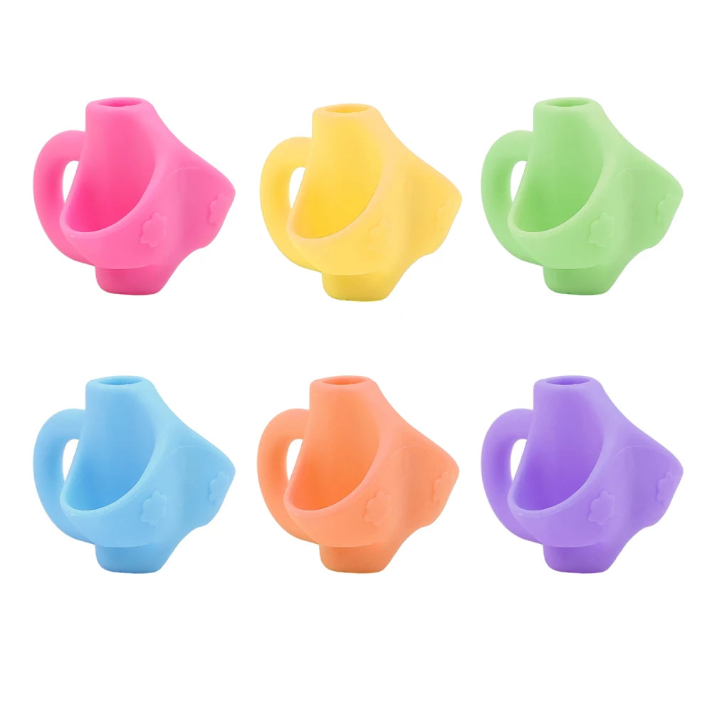 Silicone Pencil Grip Posture Corrector for Kids – 1 or 6 Pcs