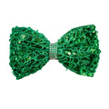 12-Pack Girls' 5" Glitter Grosgrain Ribbon Hair Bow Clips & Ties