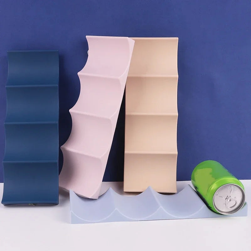 Stackable Plastic Wine Bottle Rack – Fridge & Counter Organizer