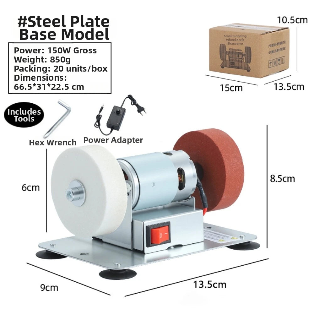 Mini Bench Grinder – Dual Wheel Variable Speed Electric