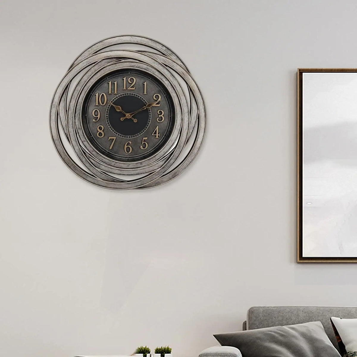 MagiDeal 20" Waterproof Outdoor Wall Clock – Silent Sweep