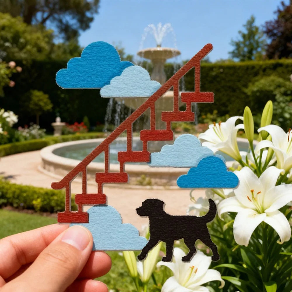 17-Piece Staircase Frame Metal Cutting Dies for Card Making
