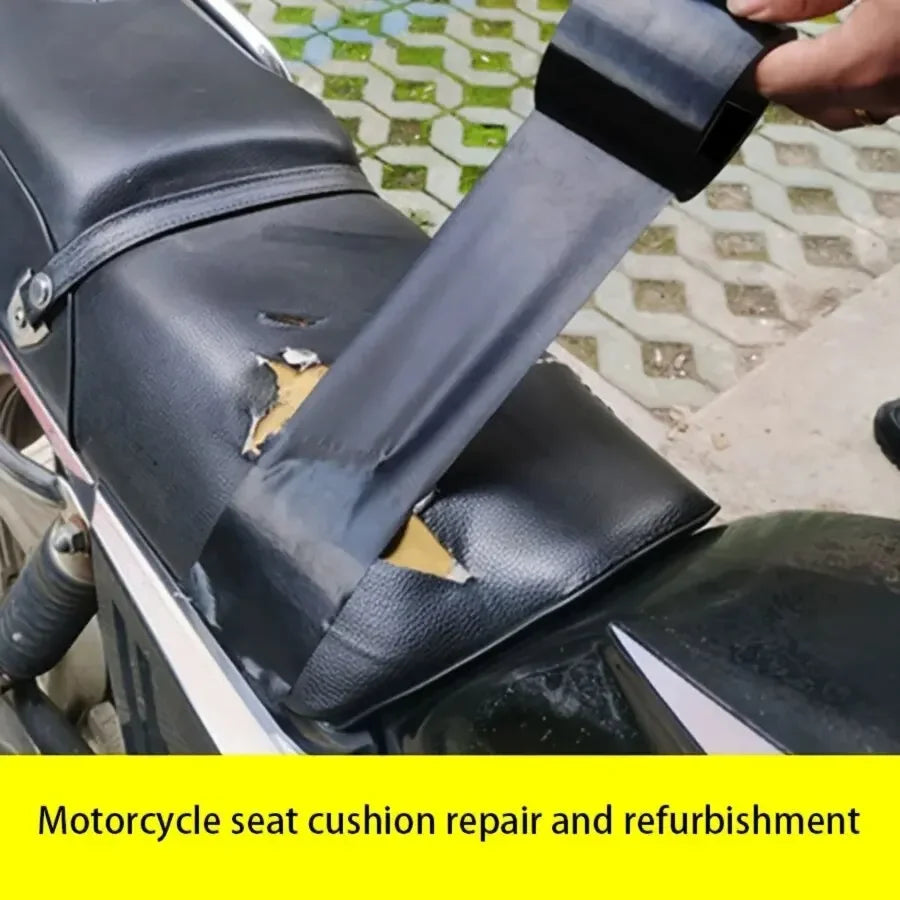 Black Leather Repair Tape – Strong Adhesive for Seats & Sofas