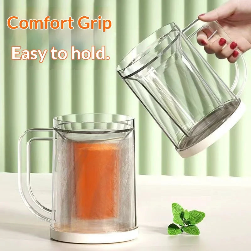 Double-Layer Freezer Beer Mug – Large Capacity Ice Cup 500ml