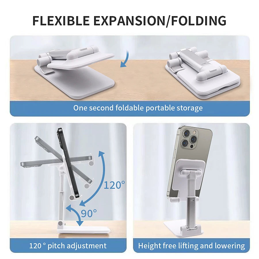 Flexible Desktop Phone & Tablet Holder Stand – Universal Lazy Mount