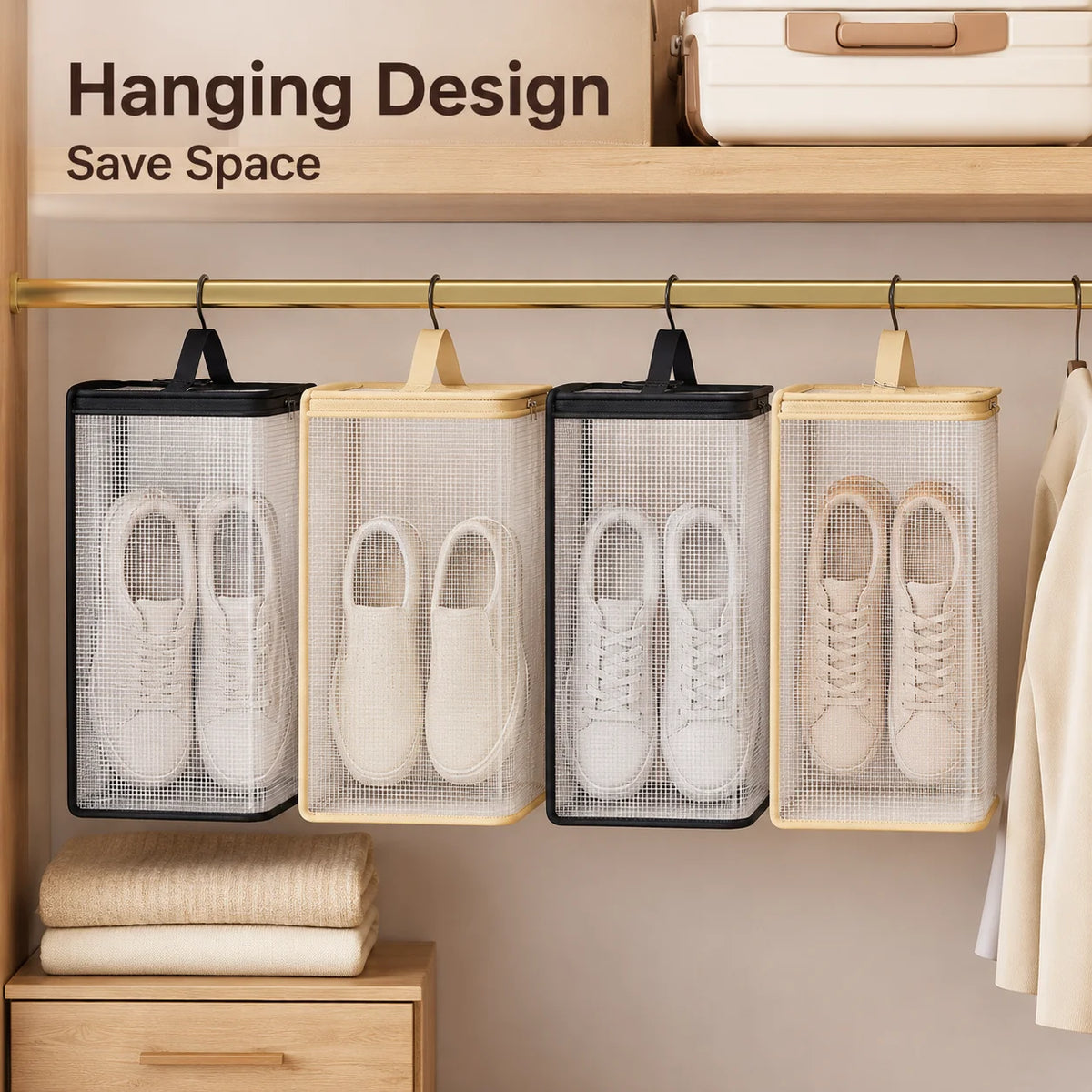 Sneaker Storage Hanging Bag – Travel Shoe Organizer