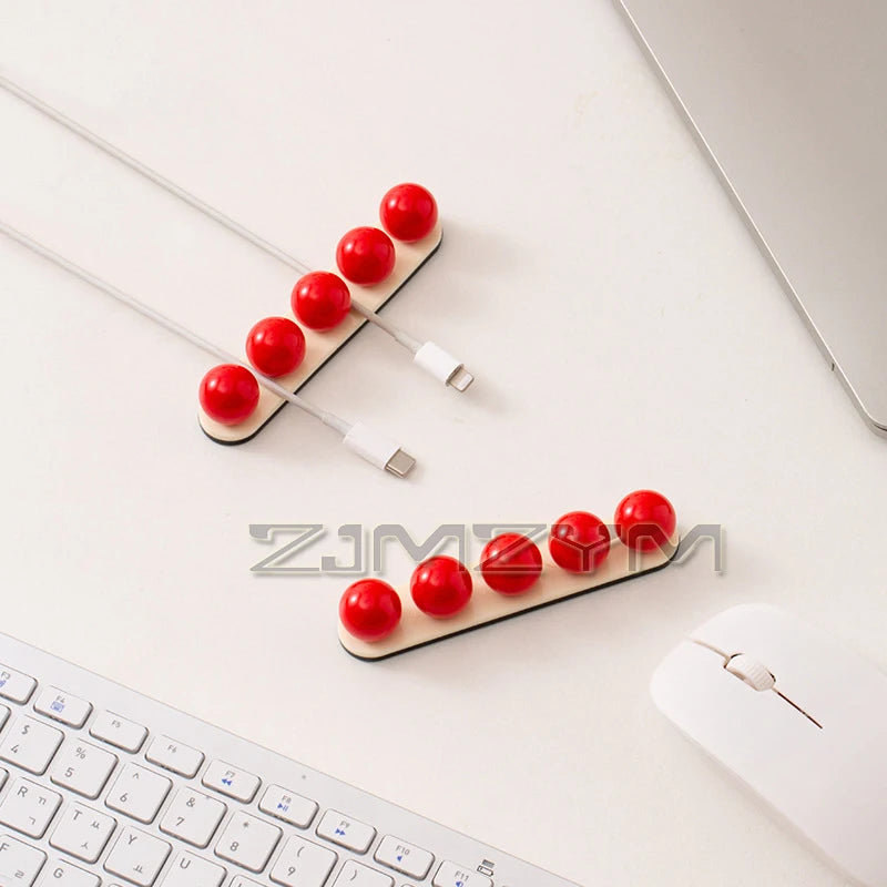 Cute Desktop Cable Organizer Clip – Acrylic Winding Holder