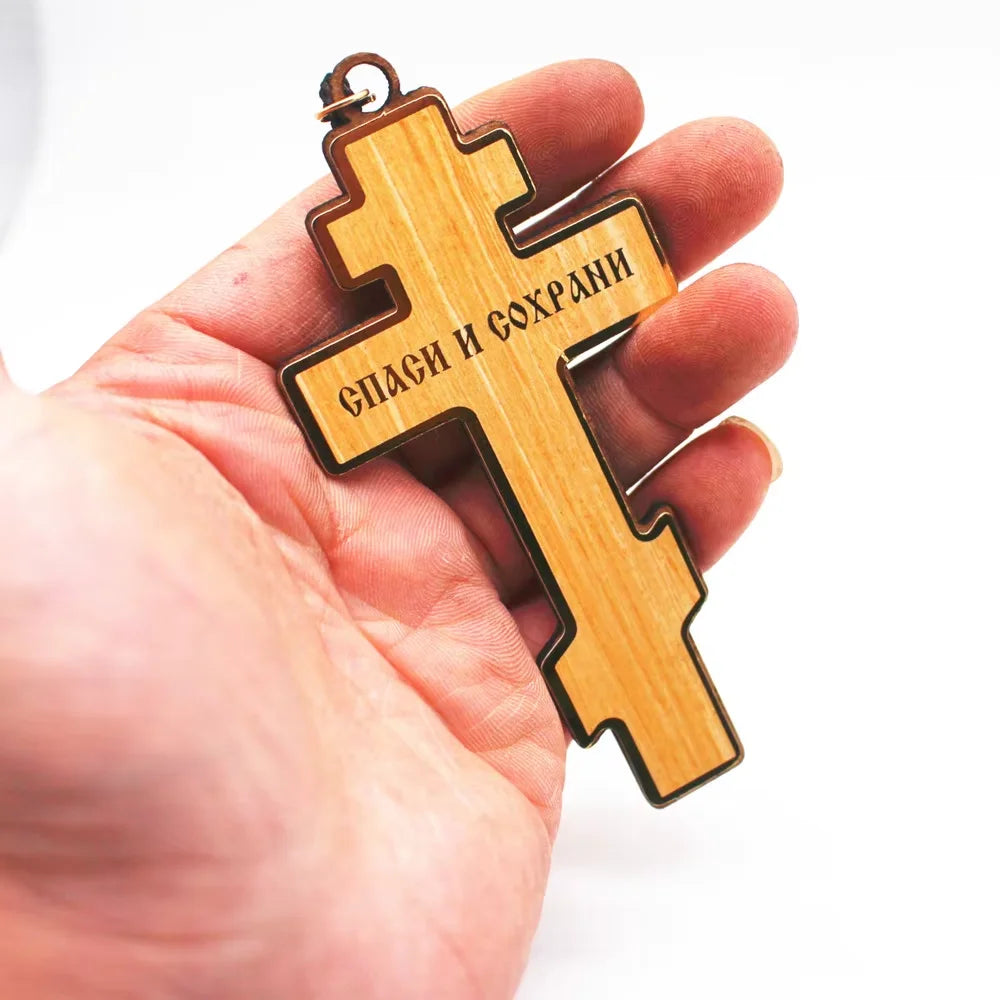 Orthodox Wooden Cross 10cm – Church & Home Altar Décor