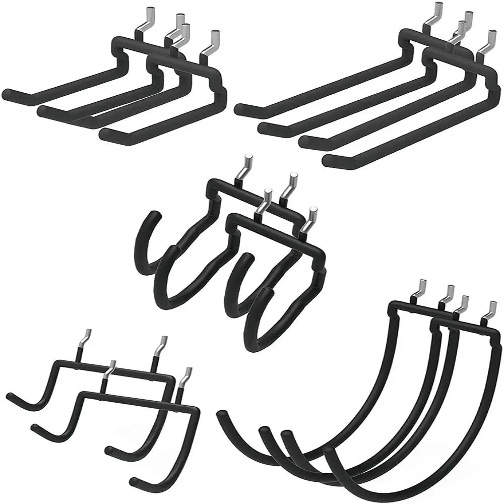 Heavy Duty Aluminum Pegboard Hooks – Wall Mounted Tool Organizer