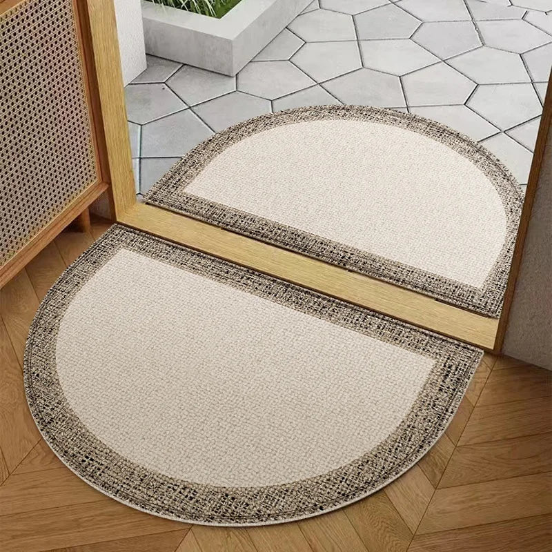 Semicircular Non-Slip Door Mat – Indoor & Outdoor Welcome Rug