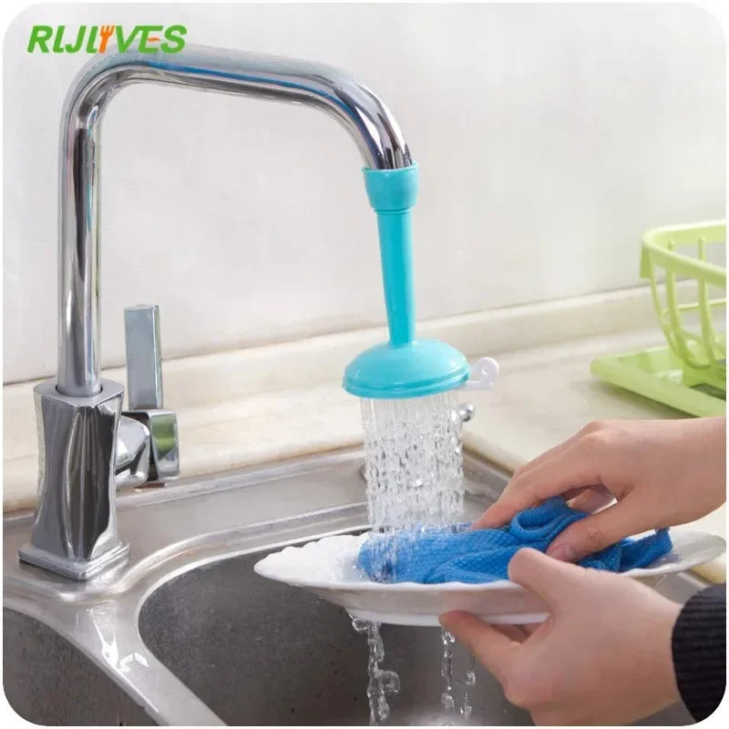 Adjustable Kitchen Faucet Tap Extender & Water-Saving Sprinkler