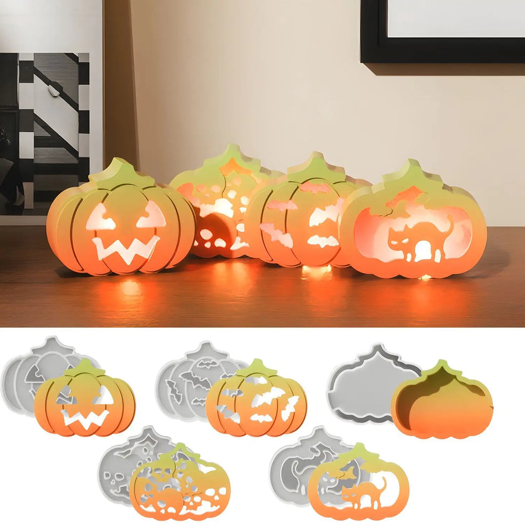 Halloween Pumpkin Silicone Mold – DIY Candle Resin Soap Wax