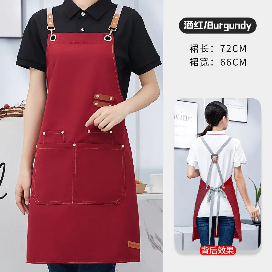 Canvas Kitchen Apron – Waterproof & Oil-Resistant