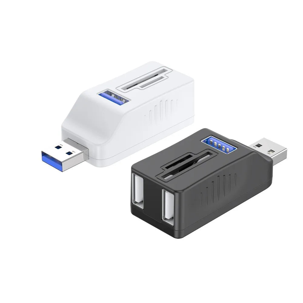USB 3.0 Hub 5-Port Splitter with TF/SD/MMC Card Reader