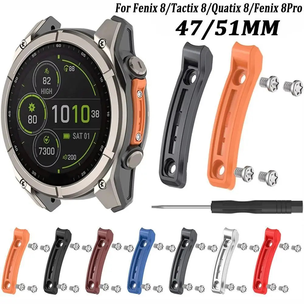Zinc Alloy Watch Bumper Strip for Garmin Fenix 8 47mm & 51mm