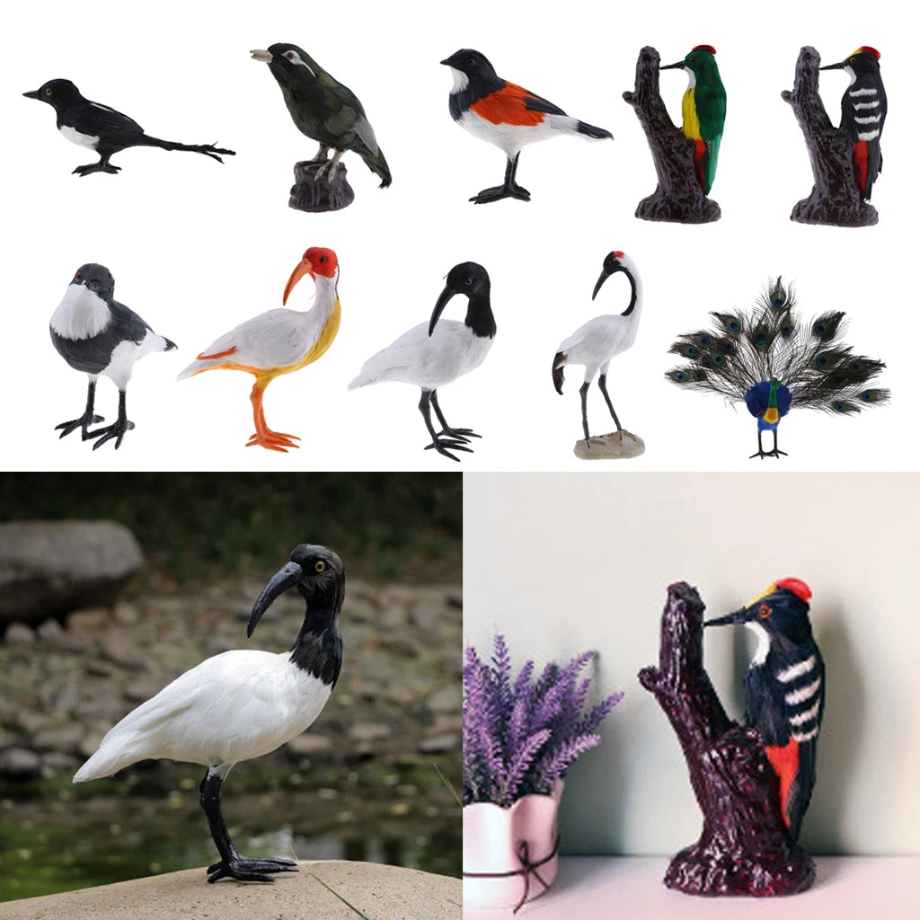 Realistic Bird Garden Statue – Weather-Resistant Outdoor Ornament