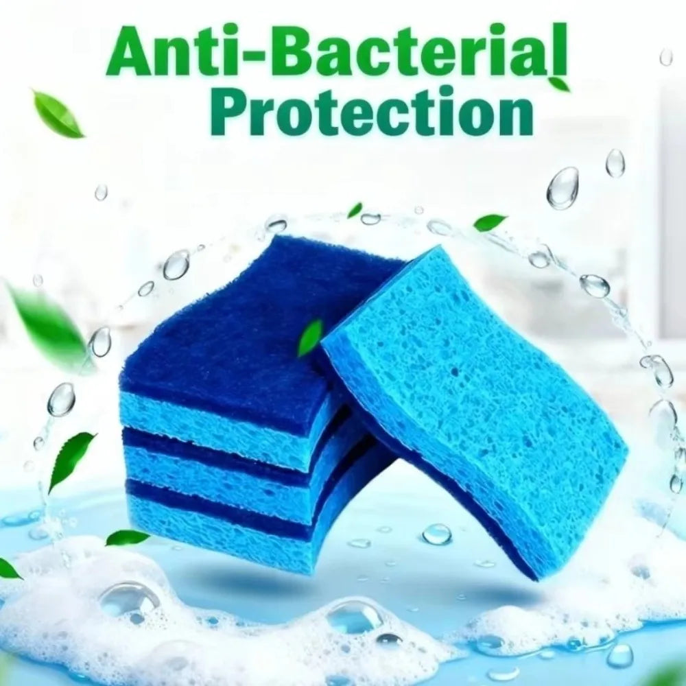 Double-Sided Dishwashing Sponge – Absorbent Scouring Pad