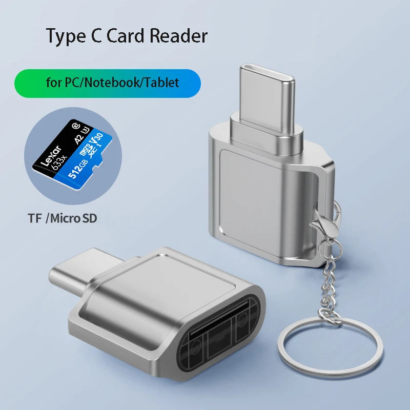 USB-C to Micro SD Card Reader Adapter | Phone Tablet Laptop