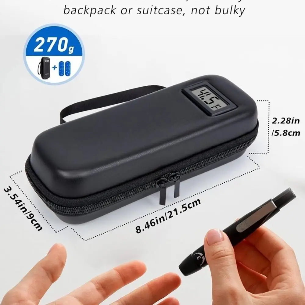 Insulin Cooler Travel Case with Thermometer | Insulated Bag