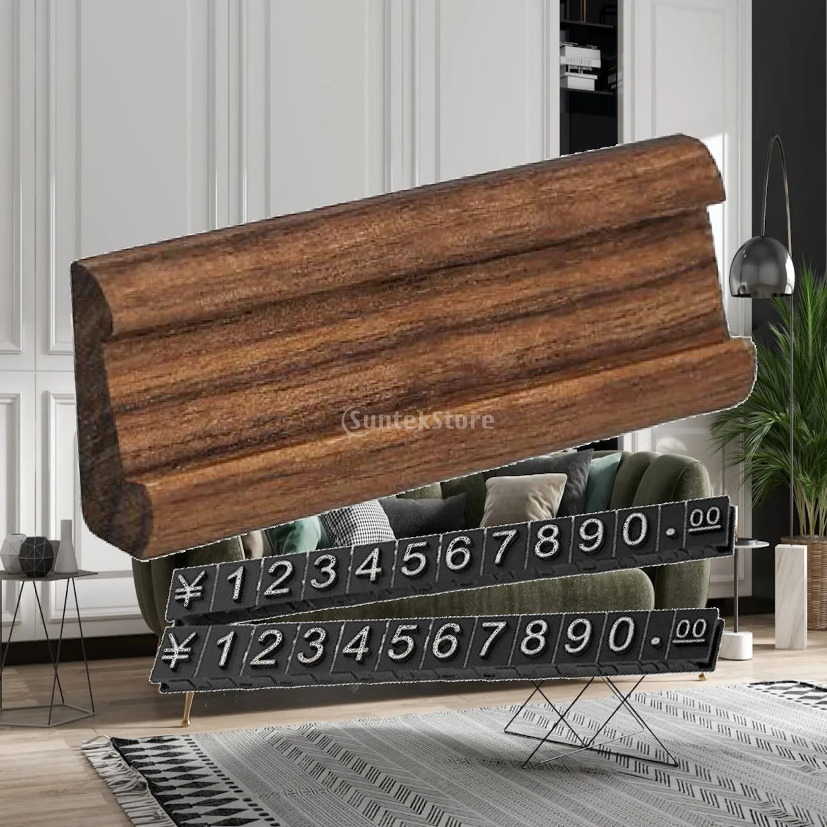 Wood & Acrylic Price Tag Display Stand – Retail & Jewelry