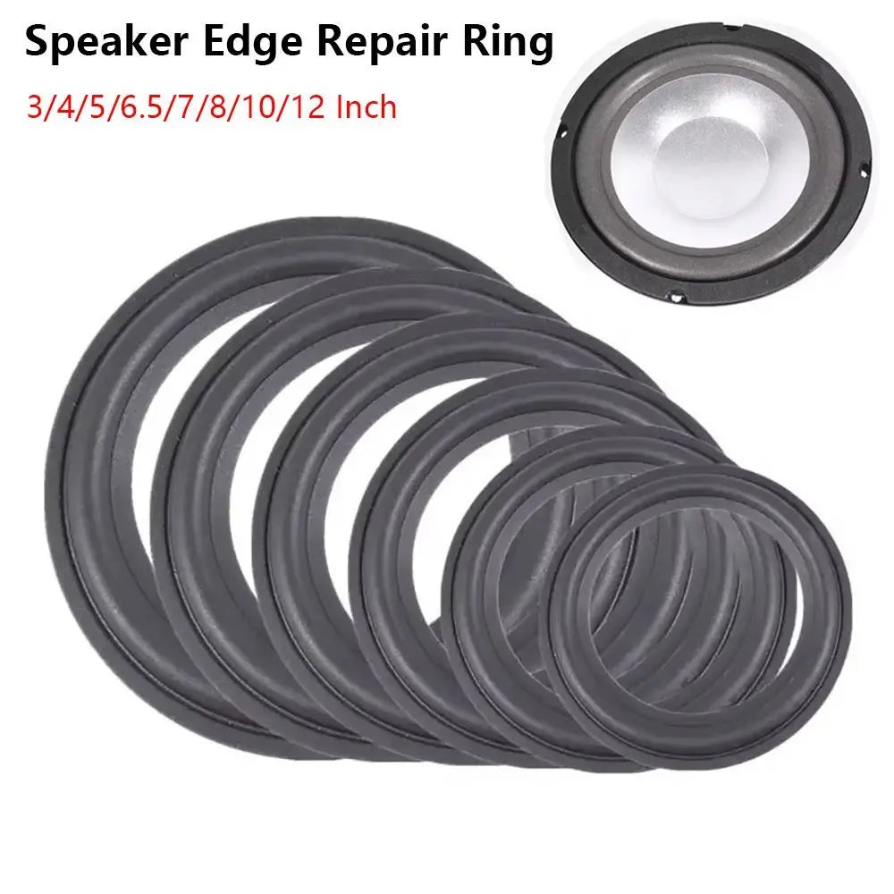 Rubber Speaker Edge Surround Repair Ring – 3 to 12 Inch