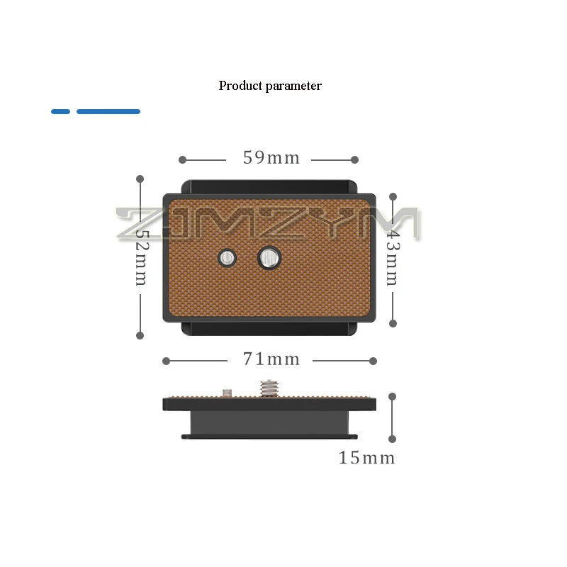 Yunteng 691 Quick Release Plate – Aluminum DSLR & Video Tripod