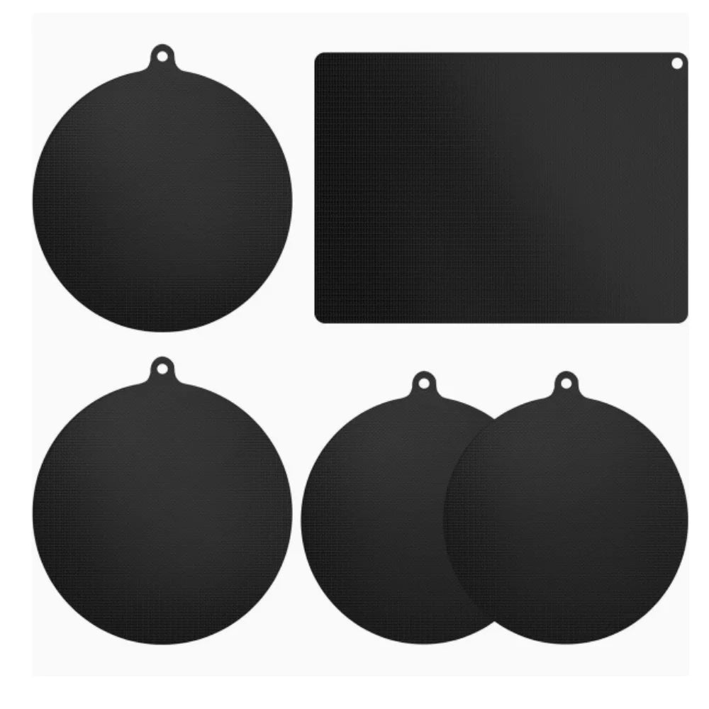 5-Piece Silicone Induction Cooktop Mat Set – Non-Slip Protection