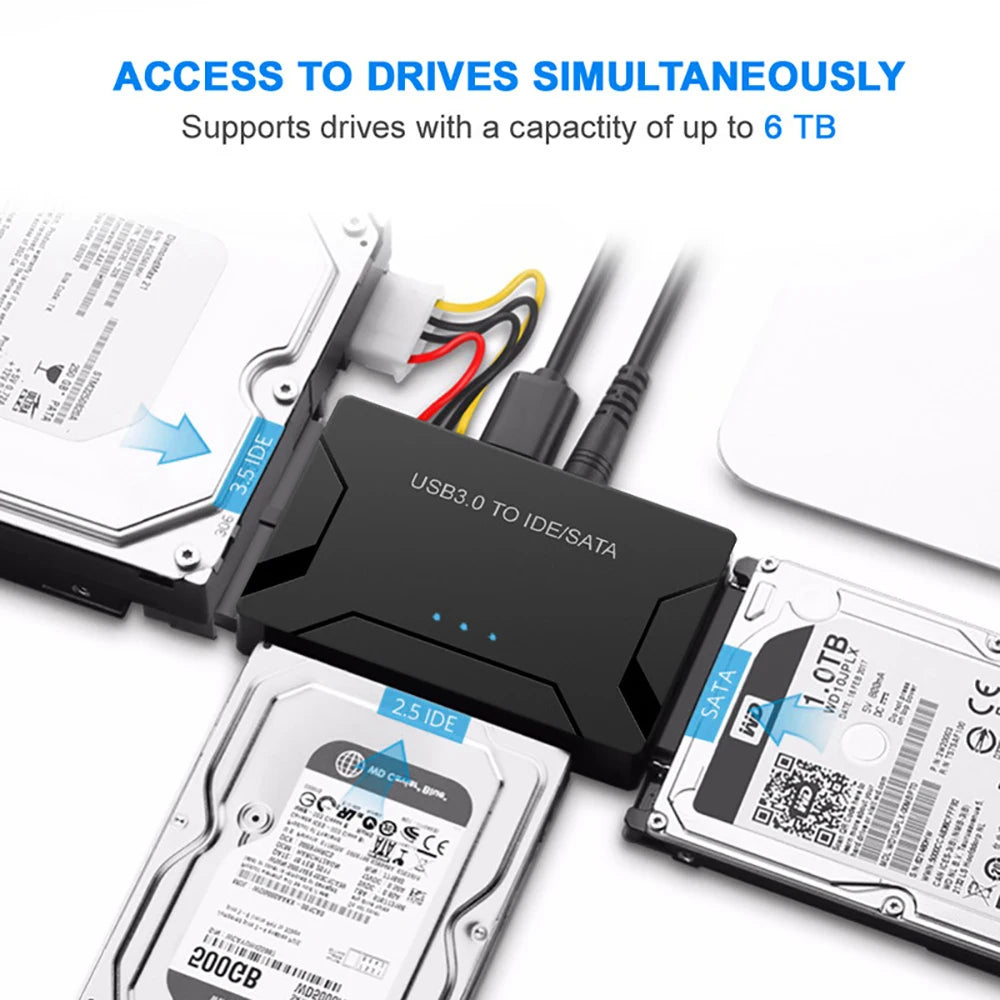USB 3.0 to SATA & IDE Adapter – HDD SSD Converter | OULLX