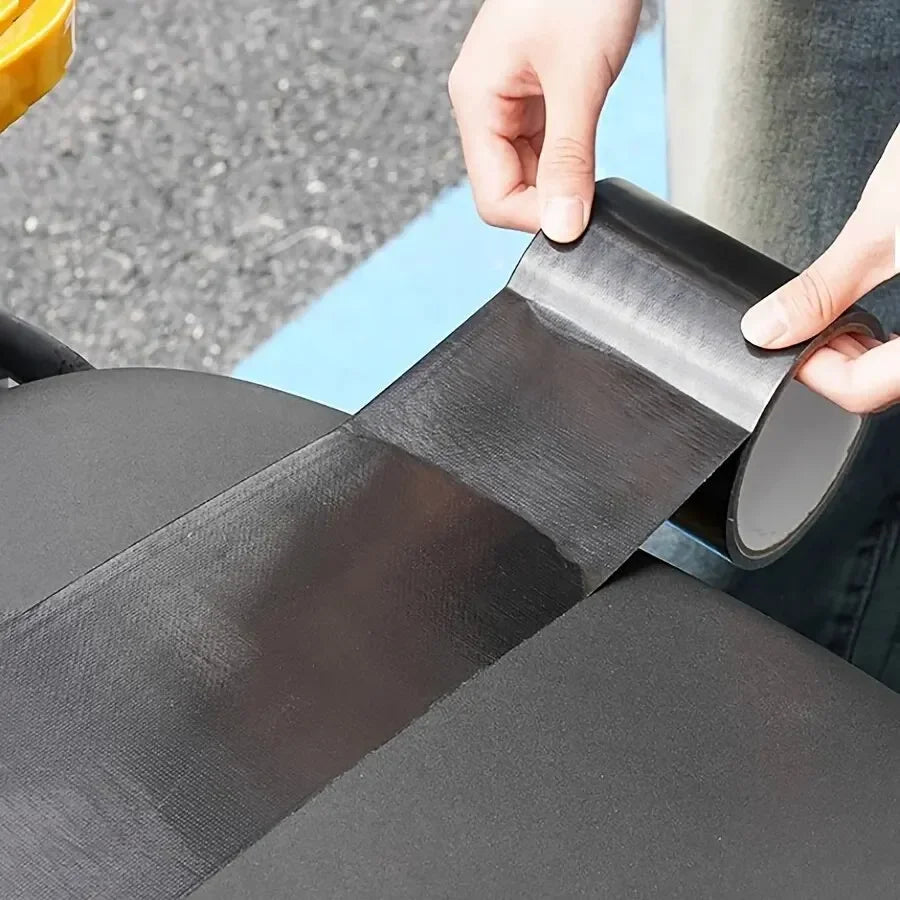 Black Leather Repair Tape – Strong Adhesive for Seats & Sofas