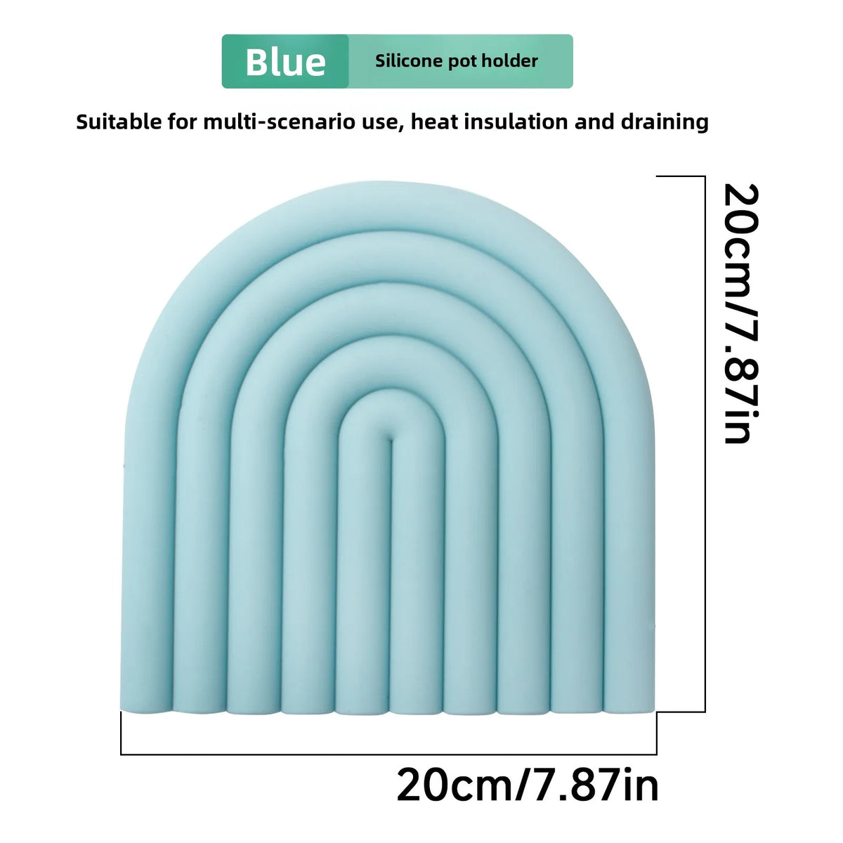 Rainbow Cloud Silicone Trivet Mat – Heat Resistant Non-Slip Pot Pad