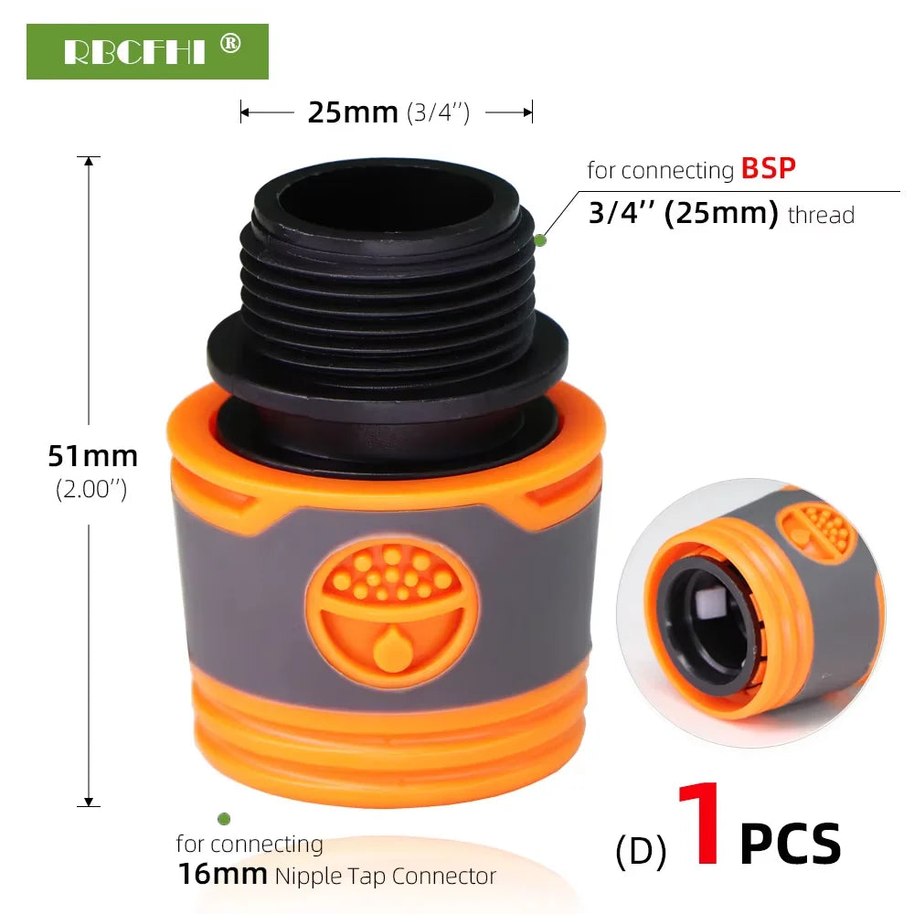 1/2" & 3/4" Garden Hose Quick Connectors – 13 Types