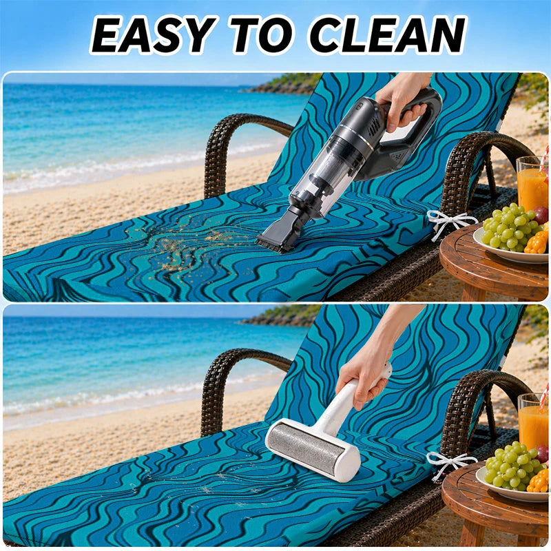 30D Foam Striped Lounge Chair Cushion – Indoor & Outdoor