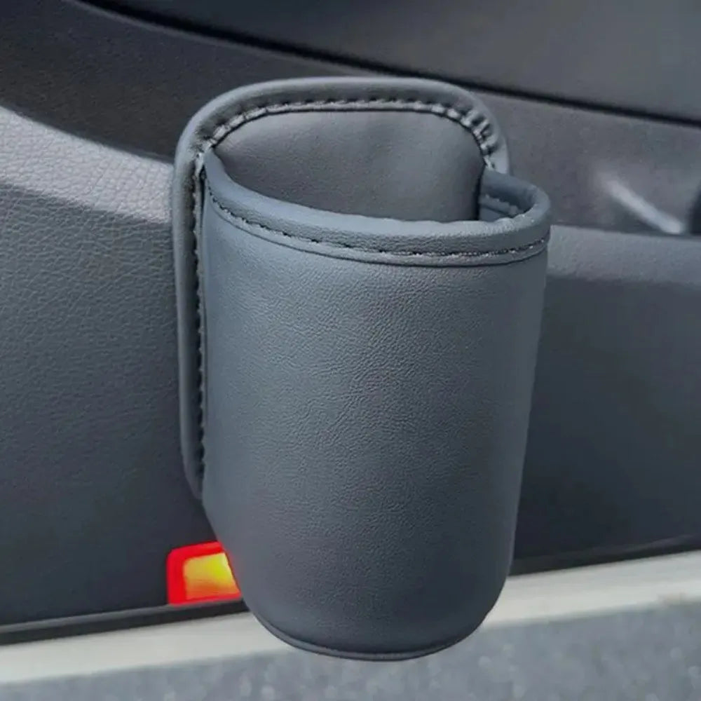 PU Leather Car Door Cup Holder – Rear Seat Drink Storage Rack