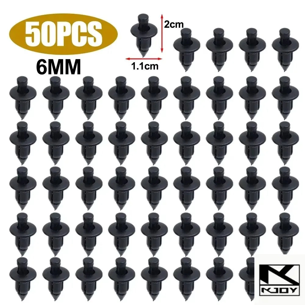 U-Type Bumper Splash Shield Clips 6/7/8mm – 50/100 PCS