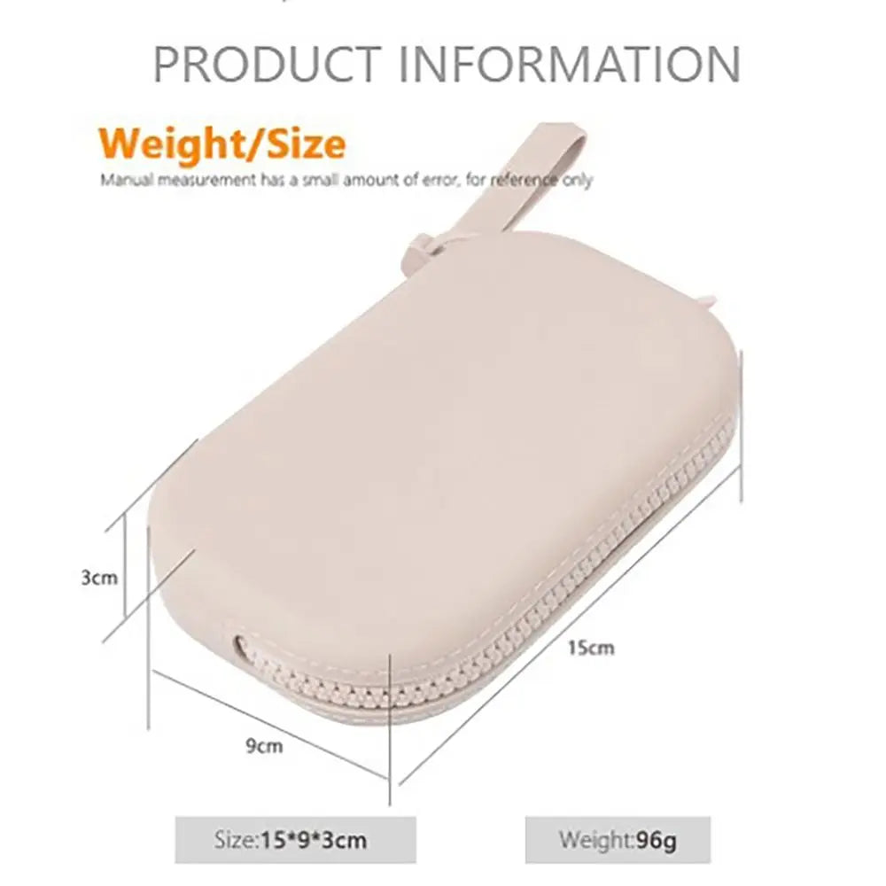 Silicone Cosmetic Bag – Waterproof Zipper Organizer & Coin Purse