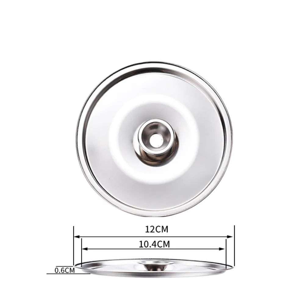 Stainless Steel Round Pot Lid – Universal 10–24cm Cover