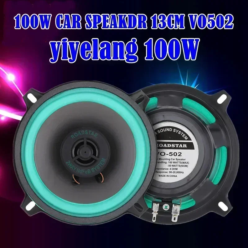 Universal HiFi Coaxial Car Speakers 4/5/6 Inch – 100W/160W