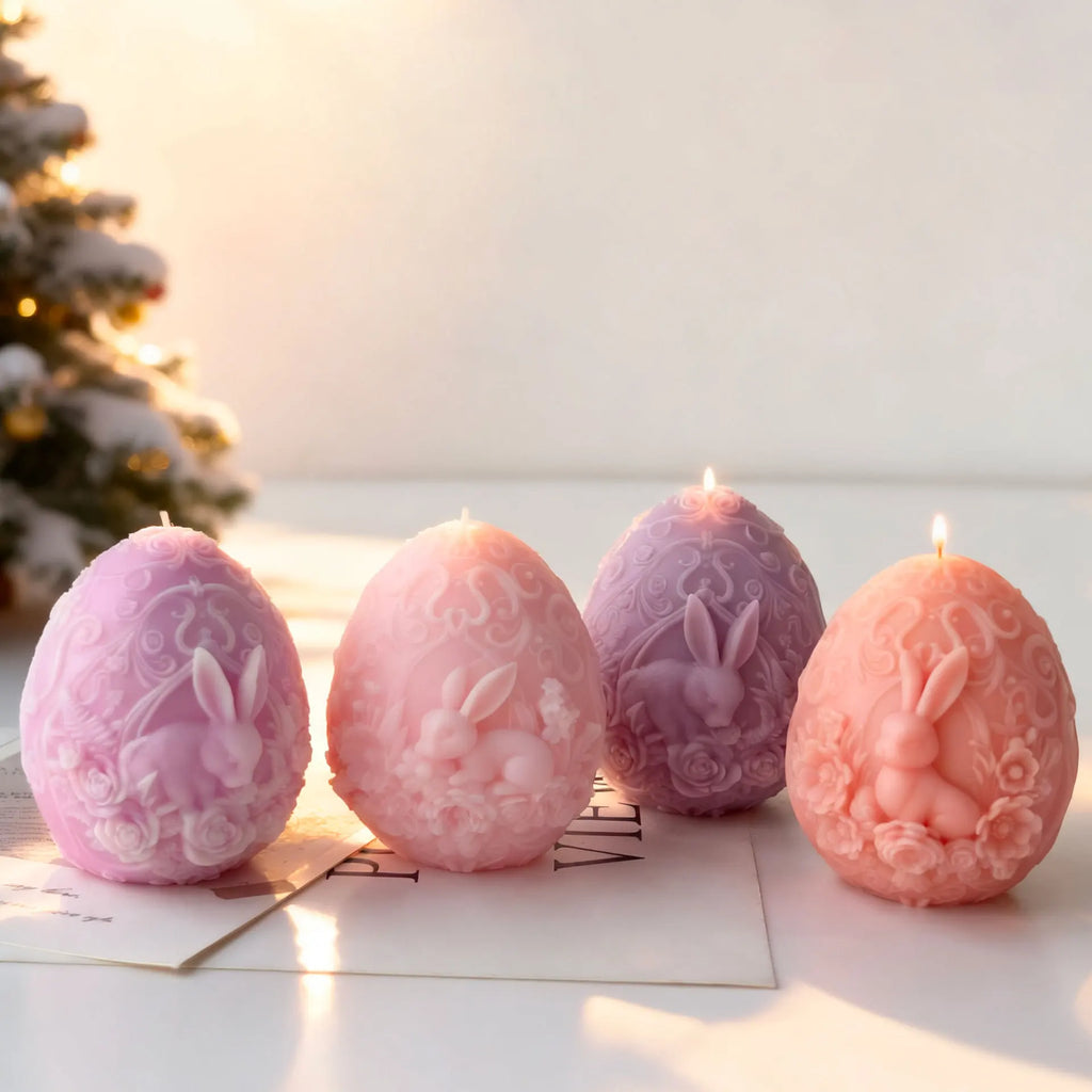 3D Easter Bunny Silicone Mold – Candle Soap Resin Crafts