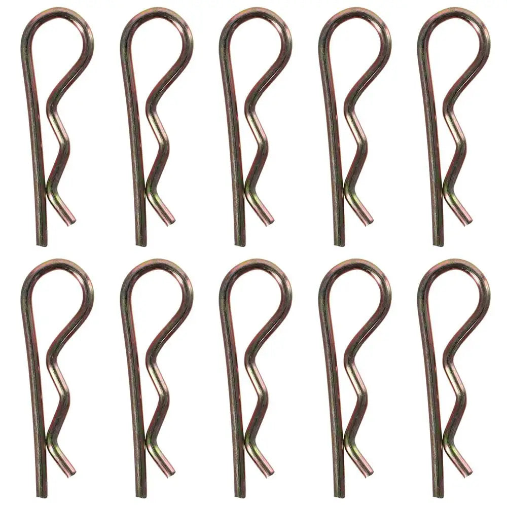 M3.5×75mm Zinc Spring Steel Cotter Pins R Clips – 10 Pack