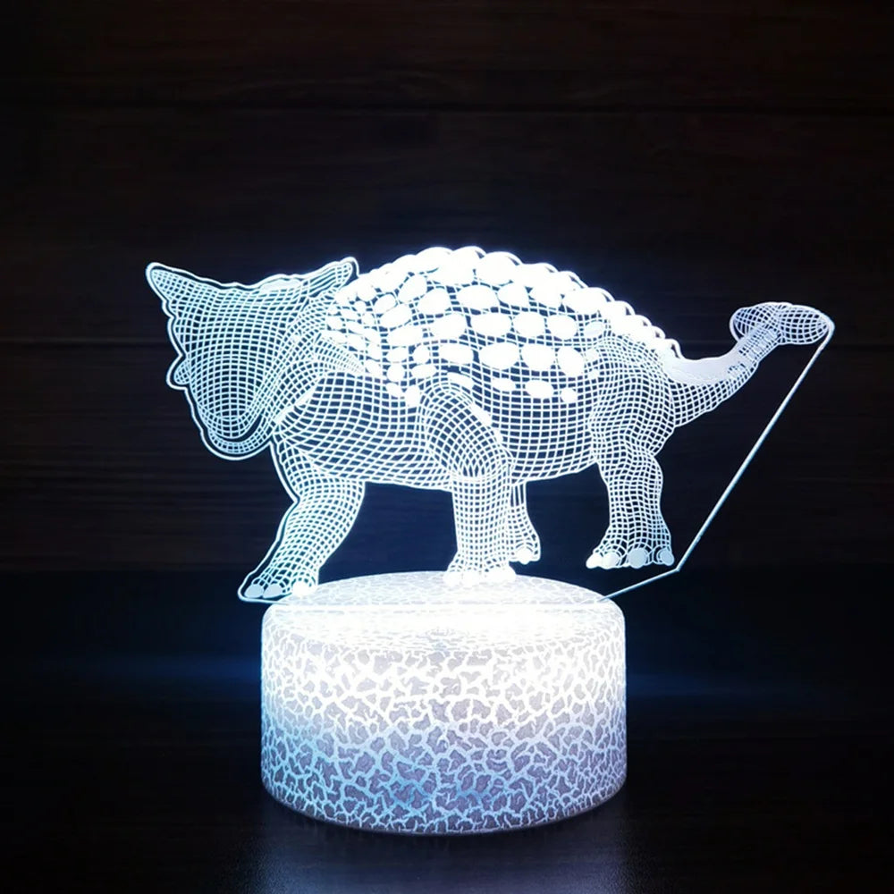 Spinosaurus 3D LED Night Light for Kids – 7 Color Dino Lamp