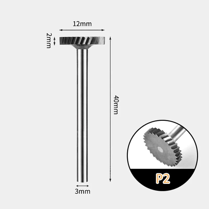 T-Shaped Carbide Tungsten Rotary Burr – 3mm Shank