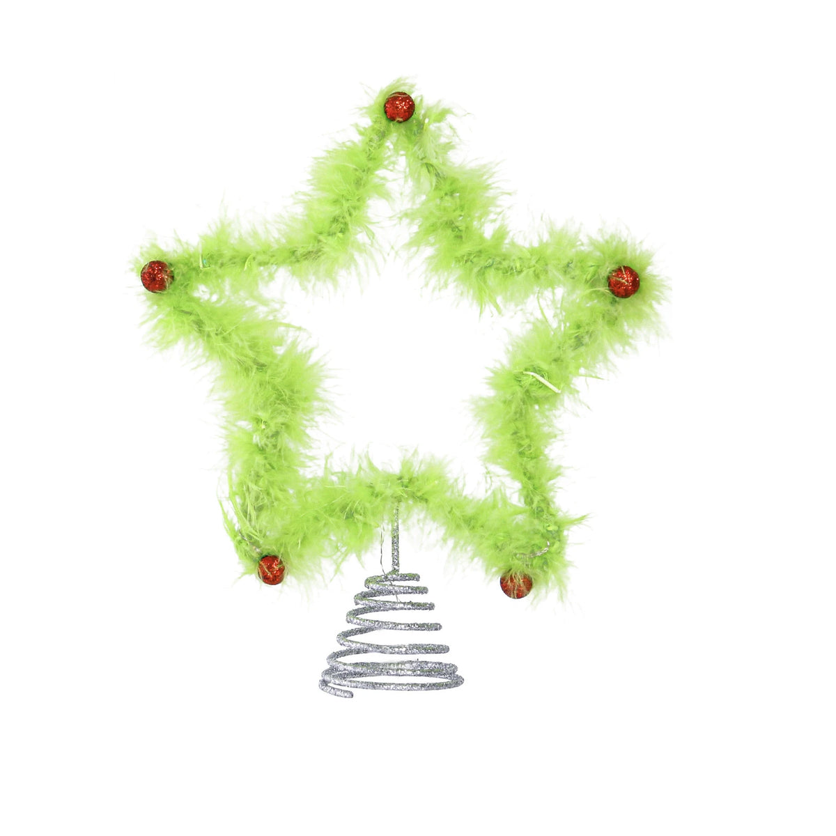 Christmas Tree Top Star Ornament – Iron & Plush Xmas Topper