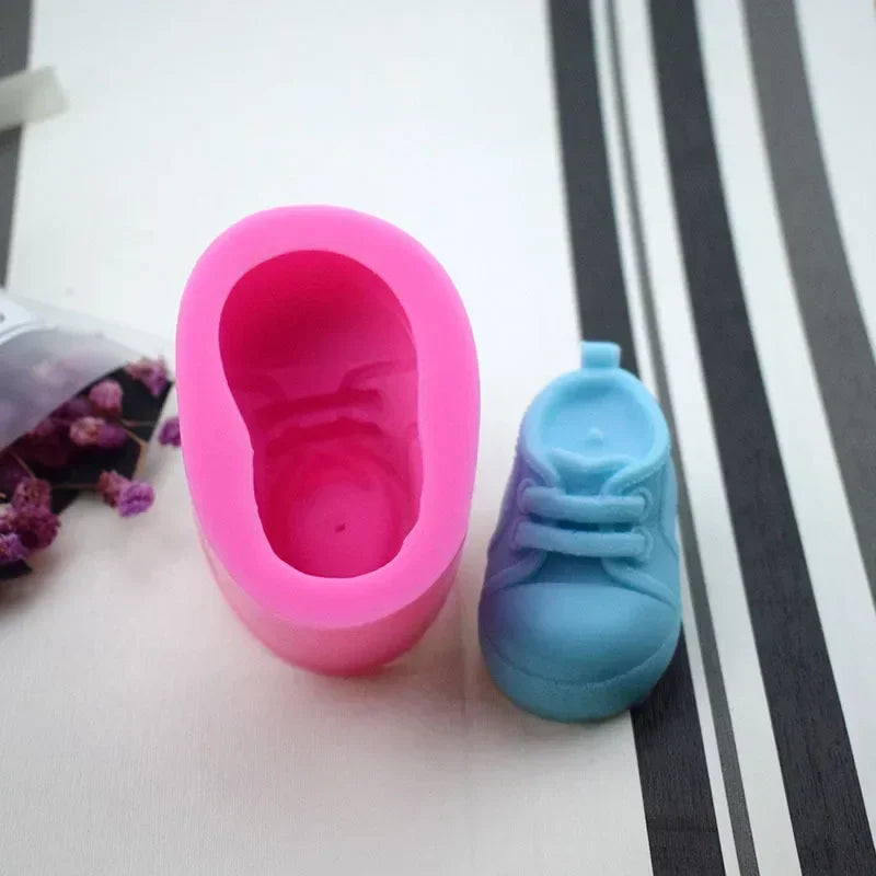 3D Shoe Silicone Mold – Candle, Soap, Resin & Baking DIY