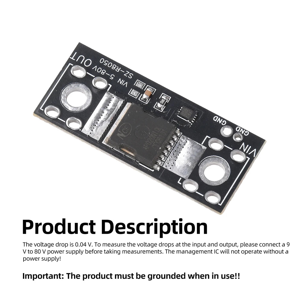 80V 50A Ideal Diode Module – Backflow & Reverse Current Protection
