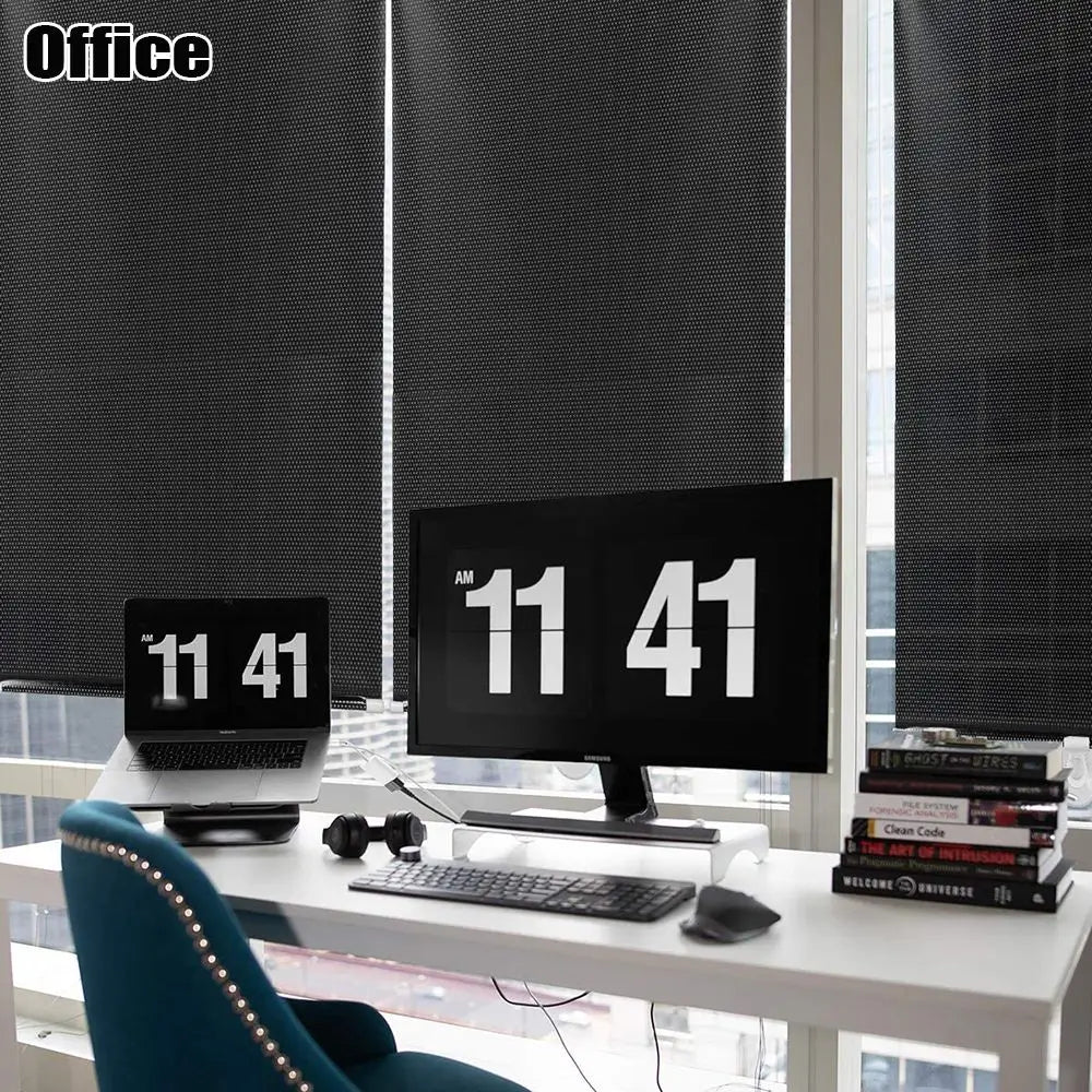 Blackout Roller Blinds – UV-Blocking Sunshade Window Curtain