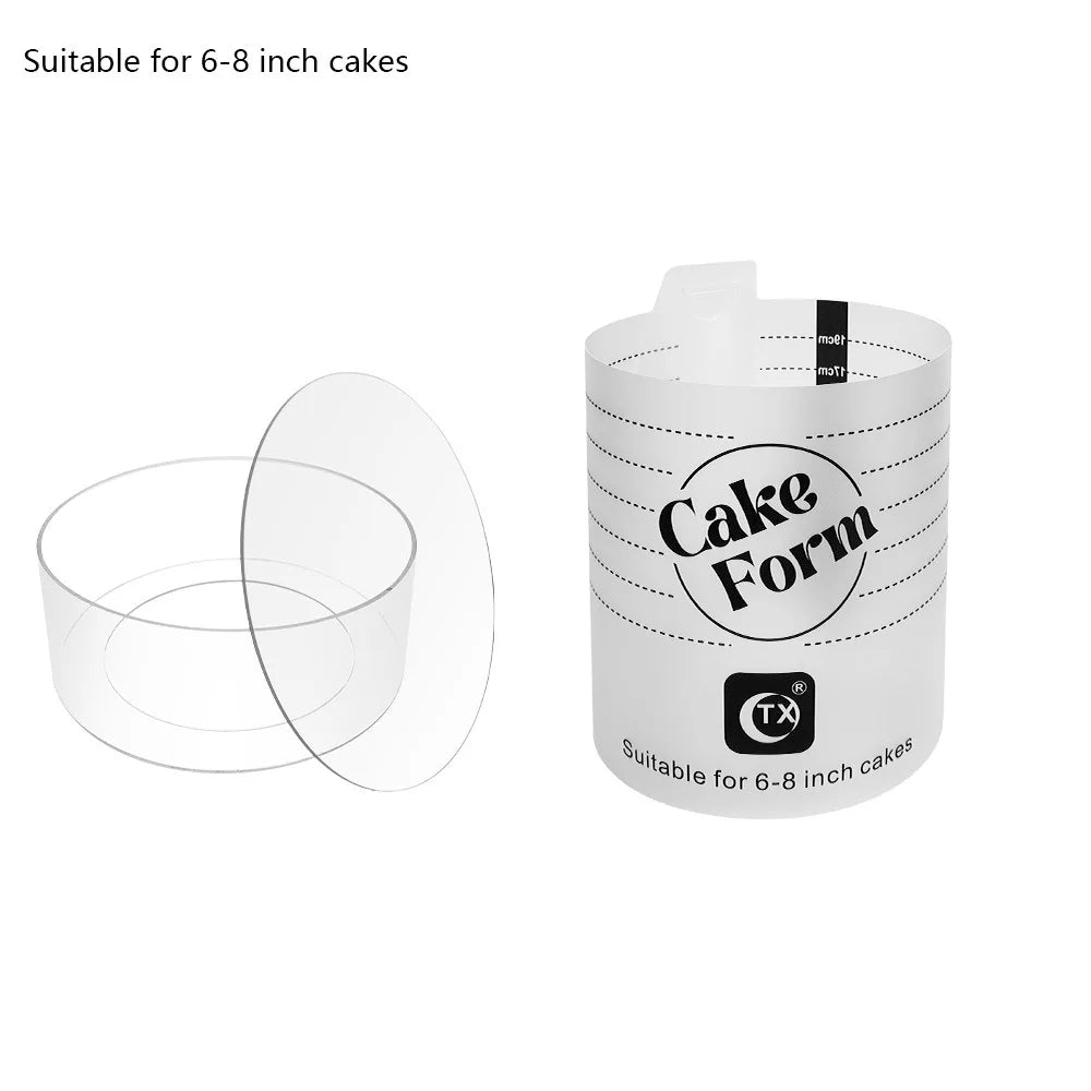 Adjustable Round Cake Ring Mold – Acrylic Baking Ring 6–10"